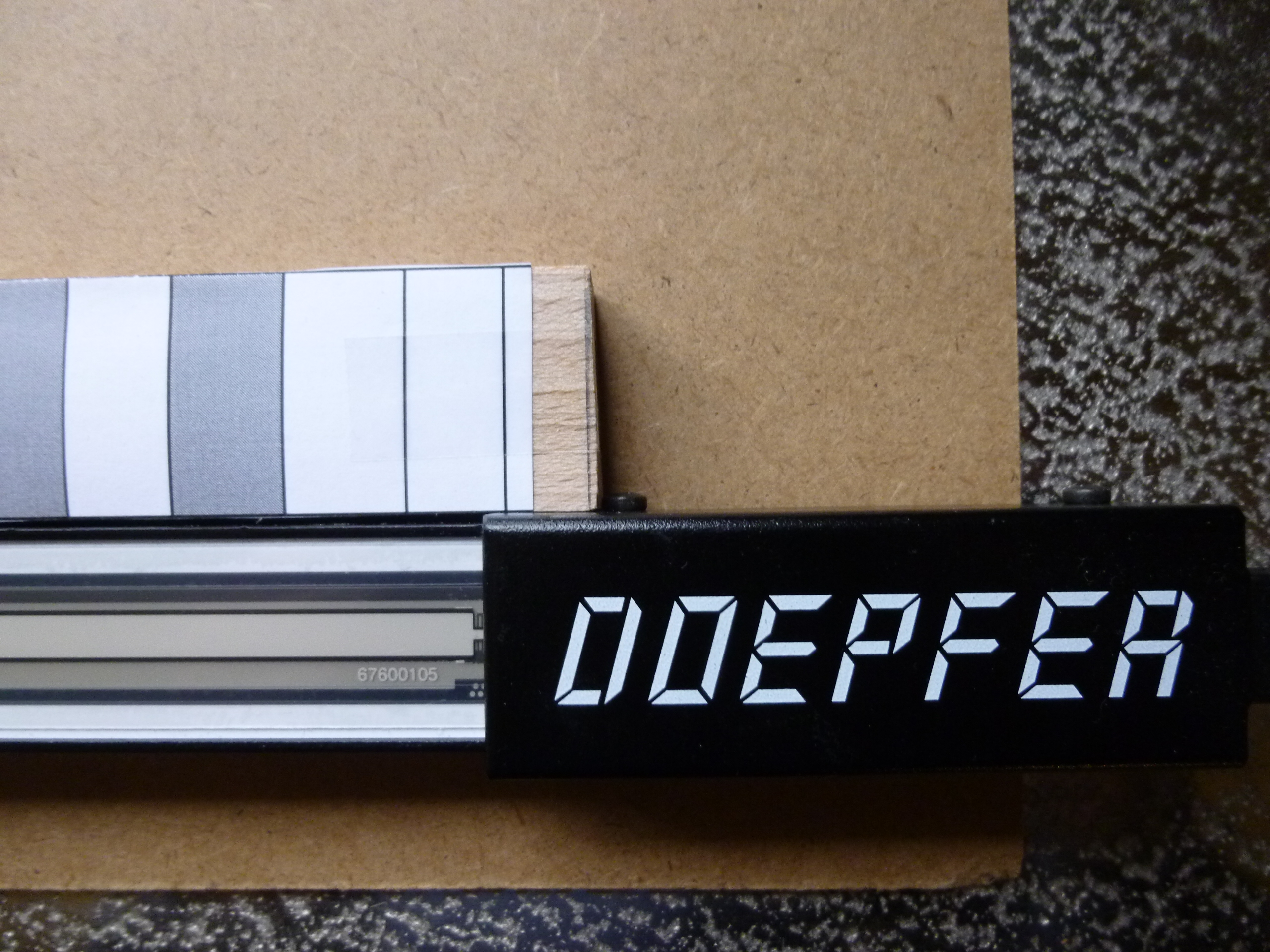 Klaviaturschablone Fixierung